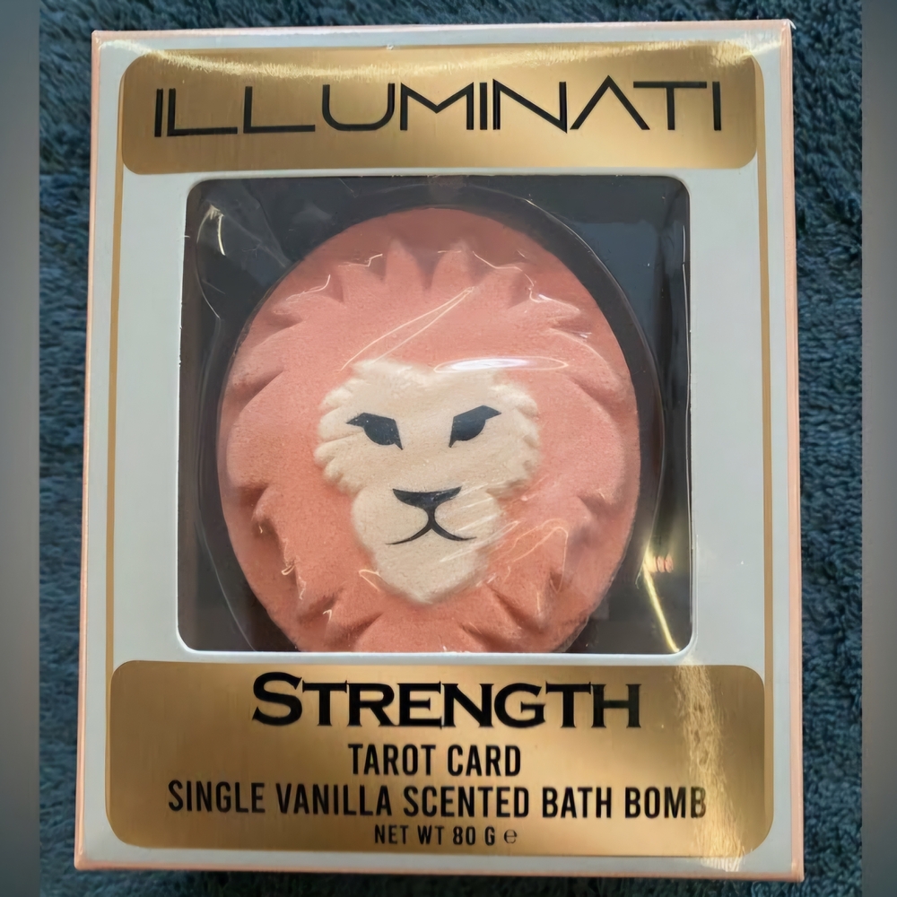 Illuminati Strength Tarot Card Vanilla Scented Bath Bomb